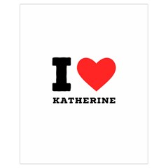 I Love Katherine Drawstring Bag (small)