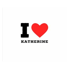 I Love Katherine One Side Premium Plush Fleece Blanket (small) by ilovewhateva