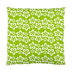 Lime Green Flowers Pattern Standard Cushion Case (one Side) by GardenOfOphir