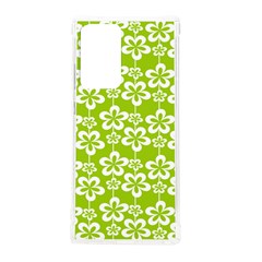 Lime Green Flowers Pattern Samsung Galaxy Note 20 Ultra Tpu Uv Case by GardenOfOphir