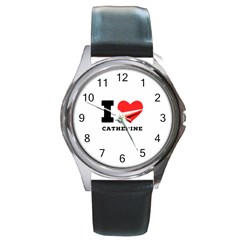 I Love Catherine Round Metal Watch by ilovewhateva