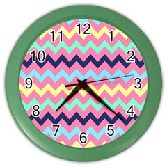 Pattern 114 Color Wall Clock by GardenOfOphir