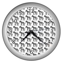 Pattern 129 Wall Clock (Silver)