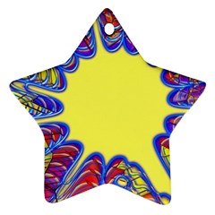 Explosion Big Bang Colour Structure Ornament (star) by Semog4