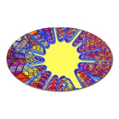 Explosion Big Bang Colour Structure Oval Magnet by Semog4