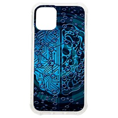 Artificial Intelligence Network Blue Art Iphone 12 Mini Tpu Uv Print Case	 by Semog4