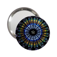 Mandala Floral Rose Window Strasbourg Cathedral France 2 25  Handbag Mirrors by Semog4