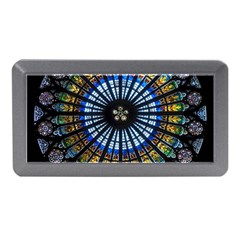 Mandala Floral Rose Window Strasbourg Cathedral France Memory Card Reader (mini) by Semog4