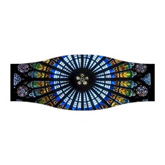 Mandala Floral Rose Window Strasbourg Cathedral France Stretchable Headband by Semog4