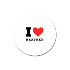 I Love Heather Magnet 3  (round) by ilovewhateva