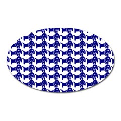 Pattern 158 Oval Magnet by GardenOfOphir