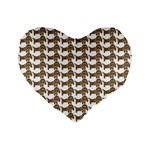 Pattern 161 Standard 16  Premium Heart Shape Cushions Front