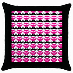 Pattern 170 Throw Pillow Case (black) by GardenOfOphir
