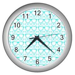 Pattern 198 Wall Clock (silver) by GardenOfOphir