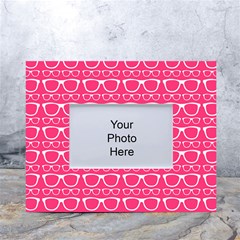 Pattern 204 White Tabletop Photo Frame 4 x6  by GardenOfOphir