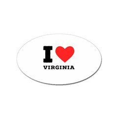 I Love Virginia Sticker Oval (100 Pack)