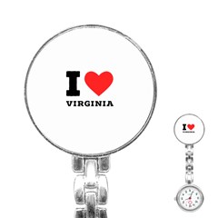 I Love Virginia Stainless Steel Nurses Watch by ilovewhateva