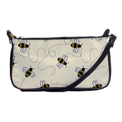 Insects Bees Digital Paper Shoulder Clutch Bag by Semog4