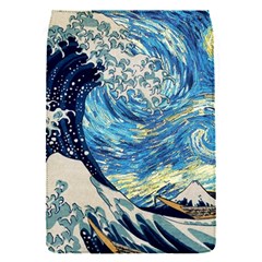 Starry Night Hokusai Vincent Van Gogh The Great Wave Off Kanagawa Removable Flap Cover (s) by Semog4