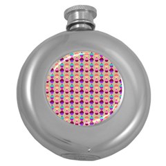 Pattern 208 Round Hip Flask (5 Oz) by GardenOfOphir