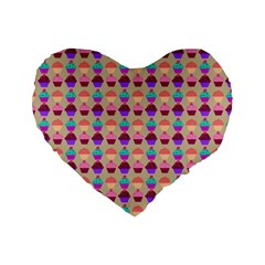 Pattern 208 Standard 16  Premium Heart Shape Cushions by GardenOfOphir