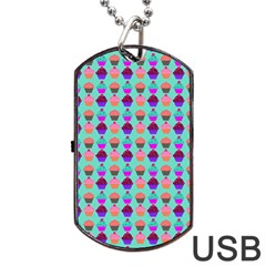 Pattern 210 Dog Tag Usb Flash (two Sides) by GardenOfOphir