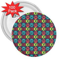 Pattern 217 3  Buttons (100 Pack)  by GardenOfOphir