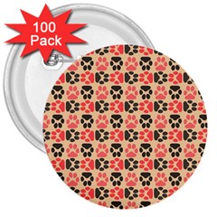Pattern 216 3  Buttons (100 Pack)  by GardenOfOphir