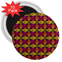Pattern 218 3  Magnets (10 Pack)  by GardenOfOphir