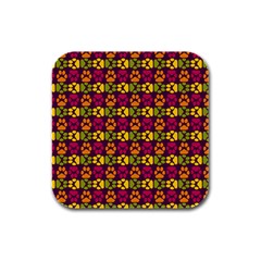 Pattern 218 Rubber Square Coaster (4 Pack) by GardenOfOphir