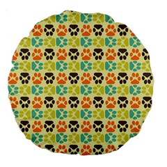 Pattern 220 Large 18  Premium Round Cushions by GardenOfOphir