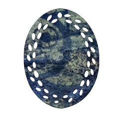 Elemental Beauty Abstract Print Oval Filigree Ornament (two Sides) by dflcprintsclothing