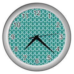 Pattern 226 Wall Clock (silver) by GardenOfOphir