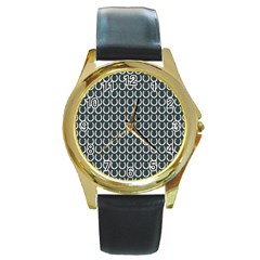 Pattern 233 Round Gold Metal Watch