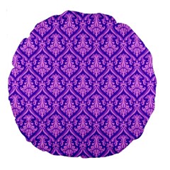 Pattern 245 Large 18  Premium Round Cushions by GardenOfOphir