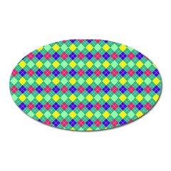 Pattern 250 Oval Magnet by GardenOfOphir