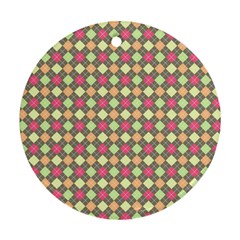 Pattern 257 Round Ornament (two Sides) by GardenOfOphir