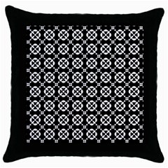 Pattern 288 Throw Pillow Case (Black)