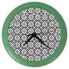 Pattern 289 Color Wall Clock by GardenOfOphir