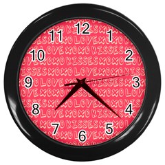 Pattern 317 Wall Clock (black) by GardenOfOphir