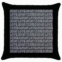 Pattern 321 Throw Pillow Case (black) by GardenOfOphir