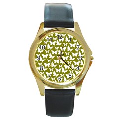 Pattern 325 Round Gold Metal Watch by GardenOfOphir
