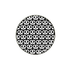 Black And White Pretzel Illustrations Pattern Hat Clip Ball Marker (4 Pack) by GardenOfOphir