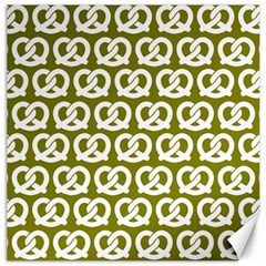 Olive Pretzel Illustrations Pattern Canvas 16  X 16  by GardenOfOphir