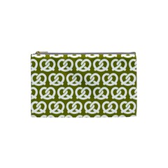Olive Pretzel Illustrations Pattern Cosmetic Bag (small) by GardenOfOphir