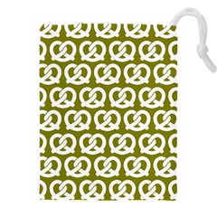 Olive Pretzel Illustrations Pattern Drawstring Pouch (5xl) by GardenOfOphir