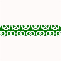 Green Pretzel Illustrations Pattern Small Bar Mat by GardenOfOphir