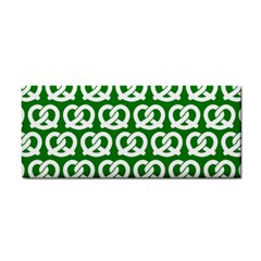 Green Pretzel Illustrations Pattern Hand Towel