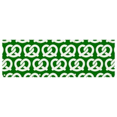 Green Pretzel Illustrations Pattern Banner And Sign 9  X 3  by GardenOfOphir