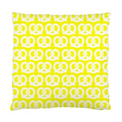 Yellow Pretzel Illustrations Pattern Standard Cushion Case (two Sides) by GardenOfOphir